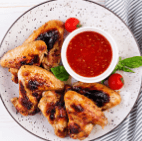 Crispy Fried Chicken with dipping sauce